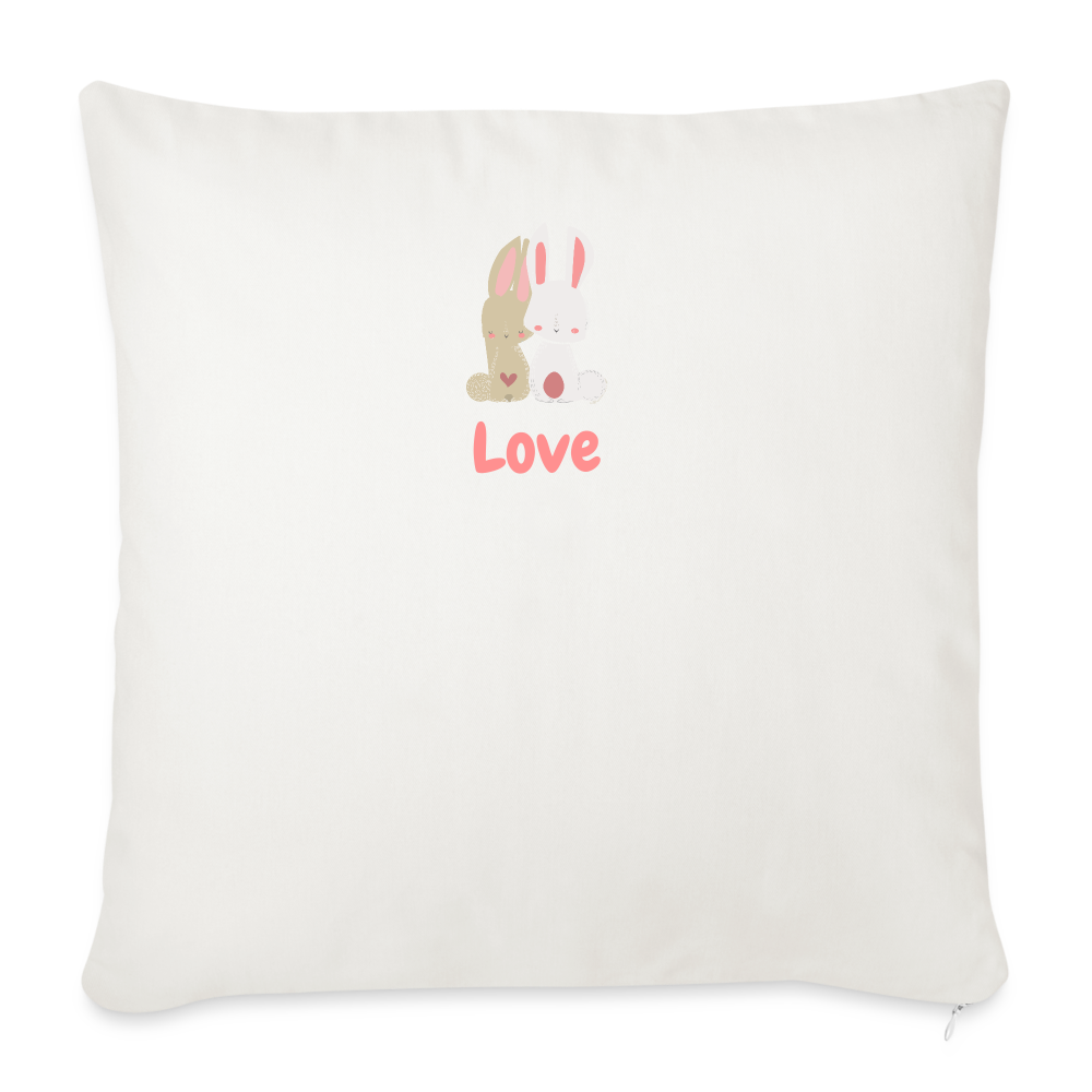 Sofa pillow with filling 45cm x 45cm - natural white