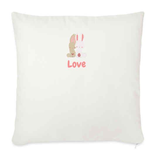 Sofa pillow with filling 45cm x 45cm - natural white