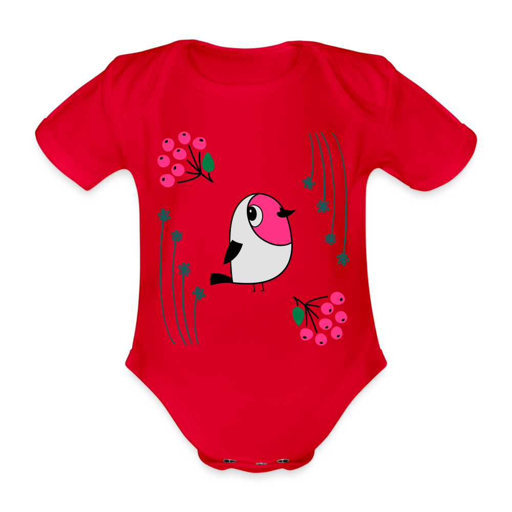 Rose hip birdie - red