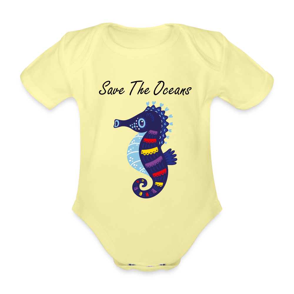 Save The Oceans - washed yellow